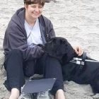 Katrina Stanley and Pali at San Diego Beach
