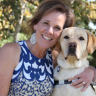 jill, woman, dog, guide