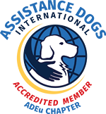 Assistance Dogs International Accredited Member logo.