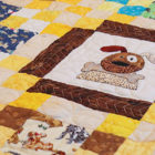 Photo of a colorful quilt