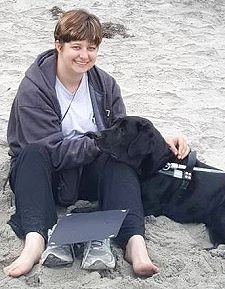 Katrina Stanley and Pali at San Diego Beach