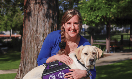 veteran, woman, dog, service dog